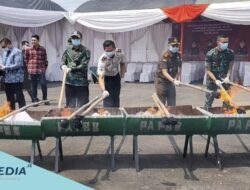 Kejari Indramayu Musnahkan 310,93 gram Sabu dan Ribuan Gram Ganja
